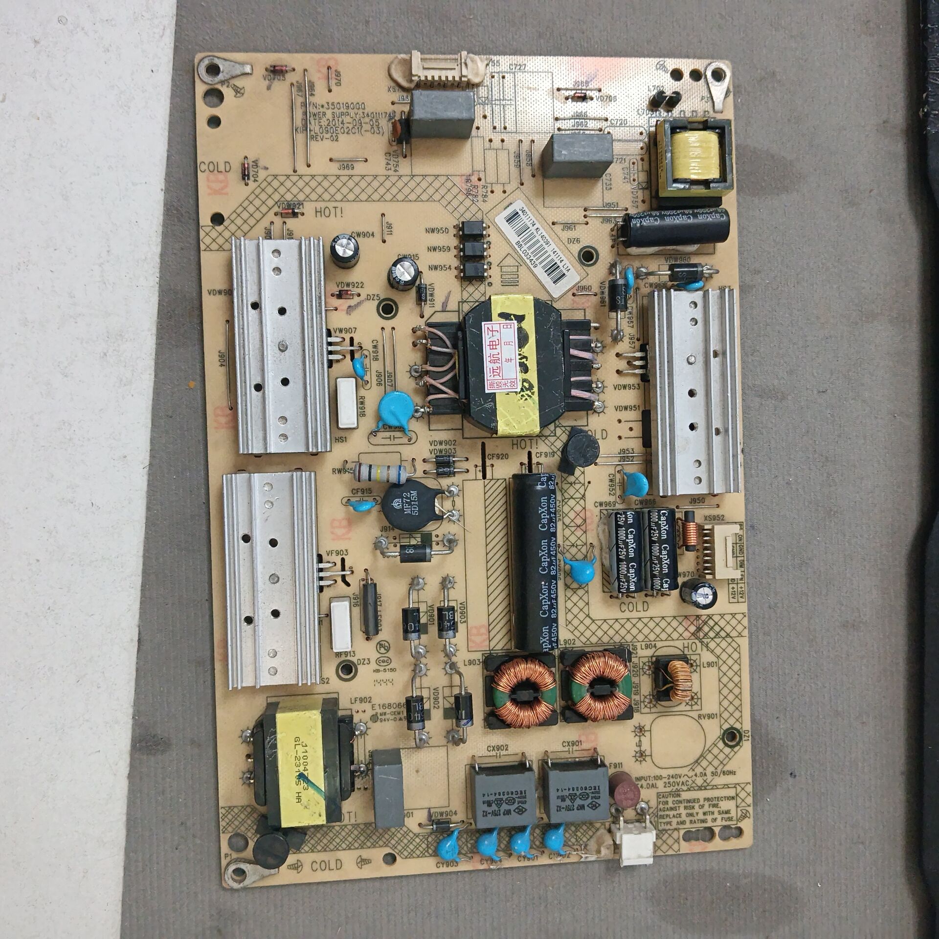 康佳LED42K70A 43G9200U电源板35019000 34011174