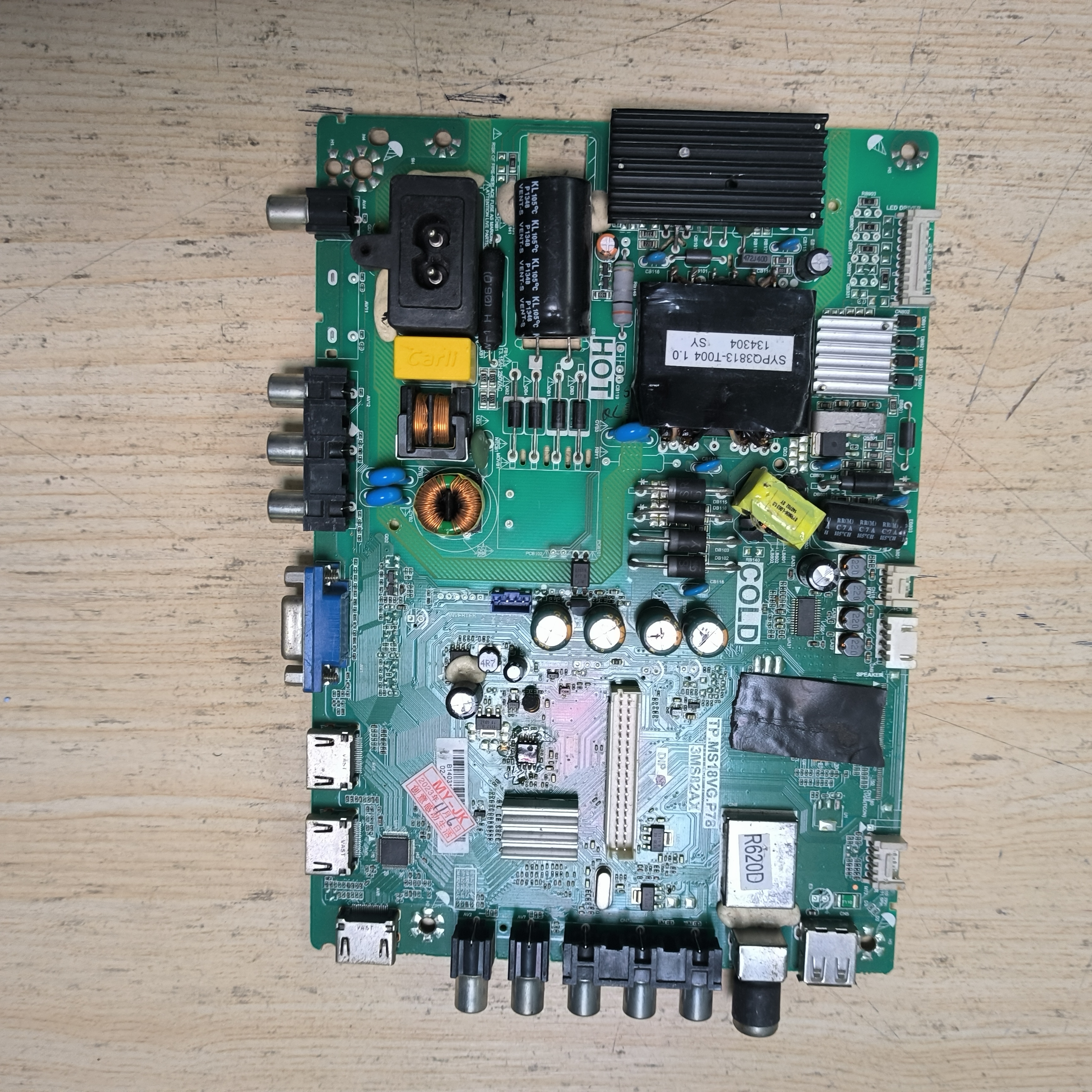 东芝39L2306C主板TP.MS18VG.P78屏LVF390AUDX