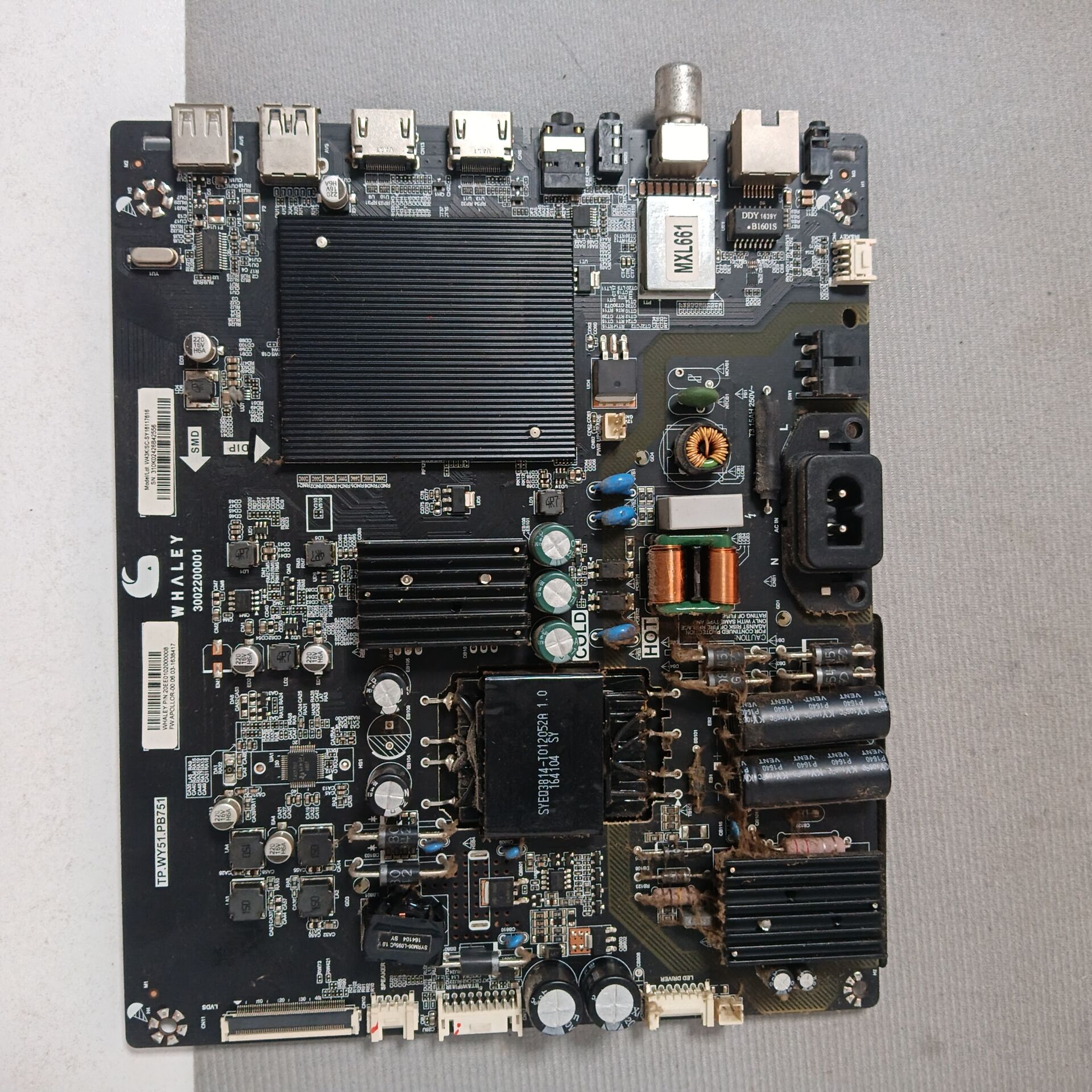 原装微鲸43D2FA W43F W40F主板 TP.WY51.PB751屏TPT430H3
