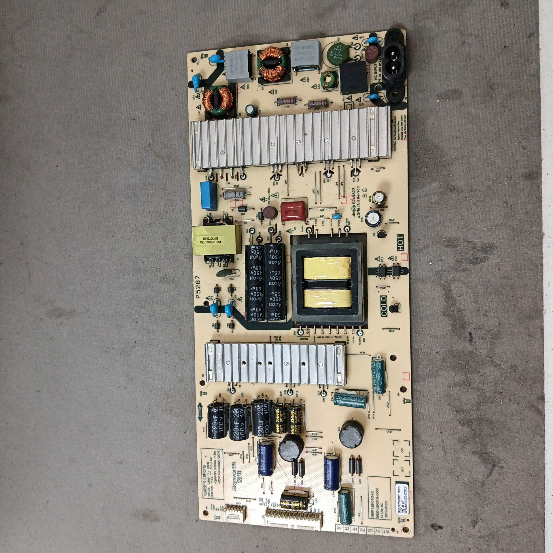 原装创维65G7电源板5800-L6K01G-0000 168P-L6K01G-00