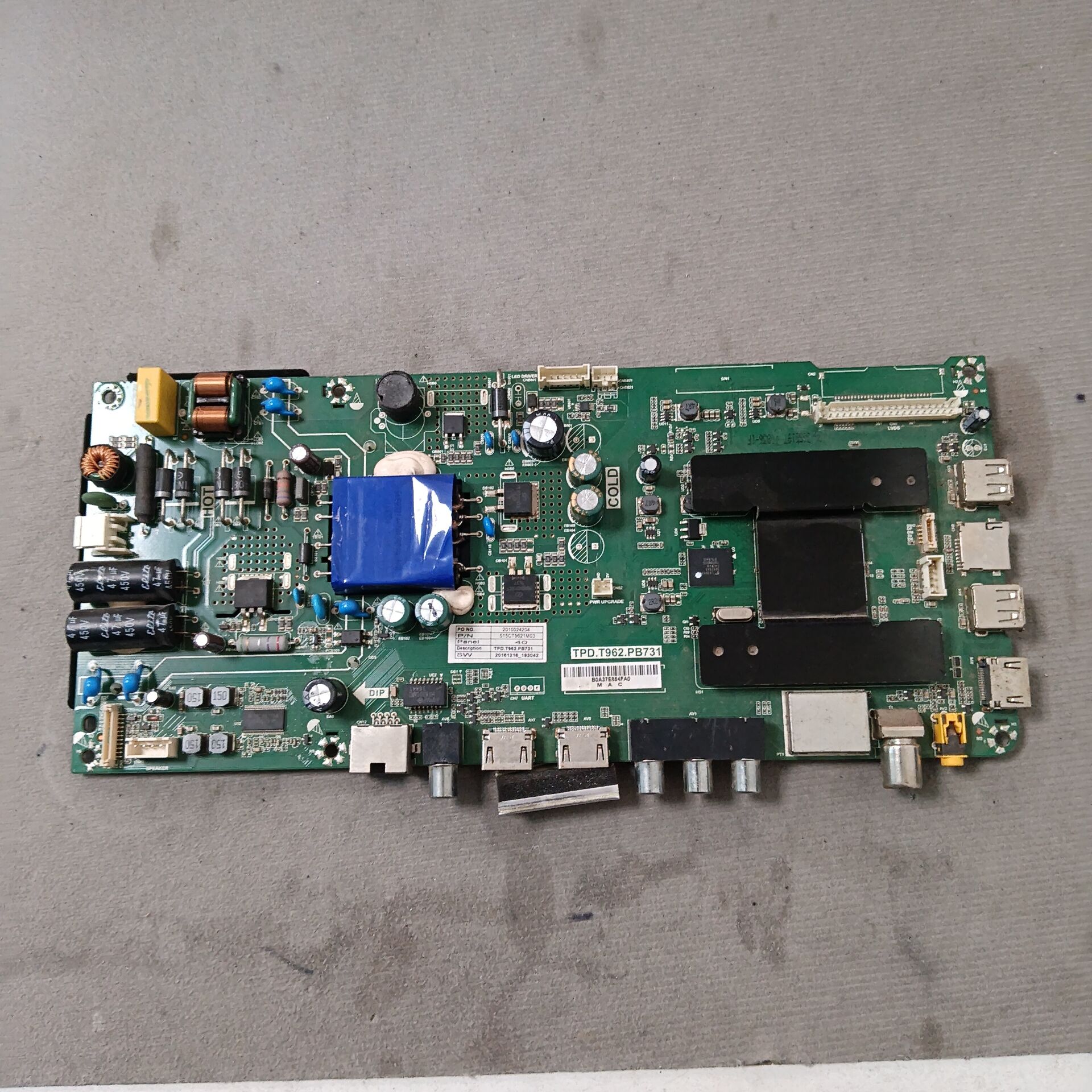 海尔LE40AL88F51主板TPD.T962.PB731 屏JE400D3HC2N