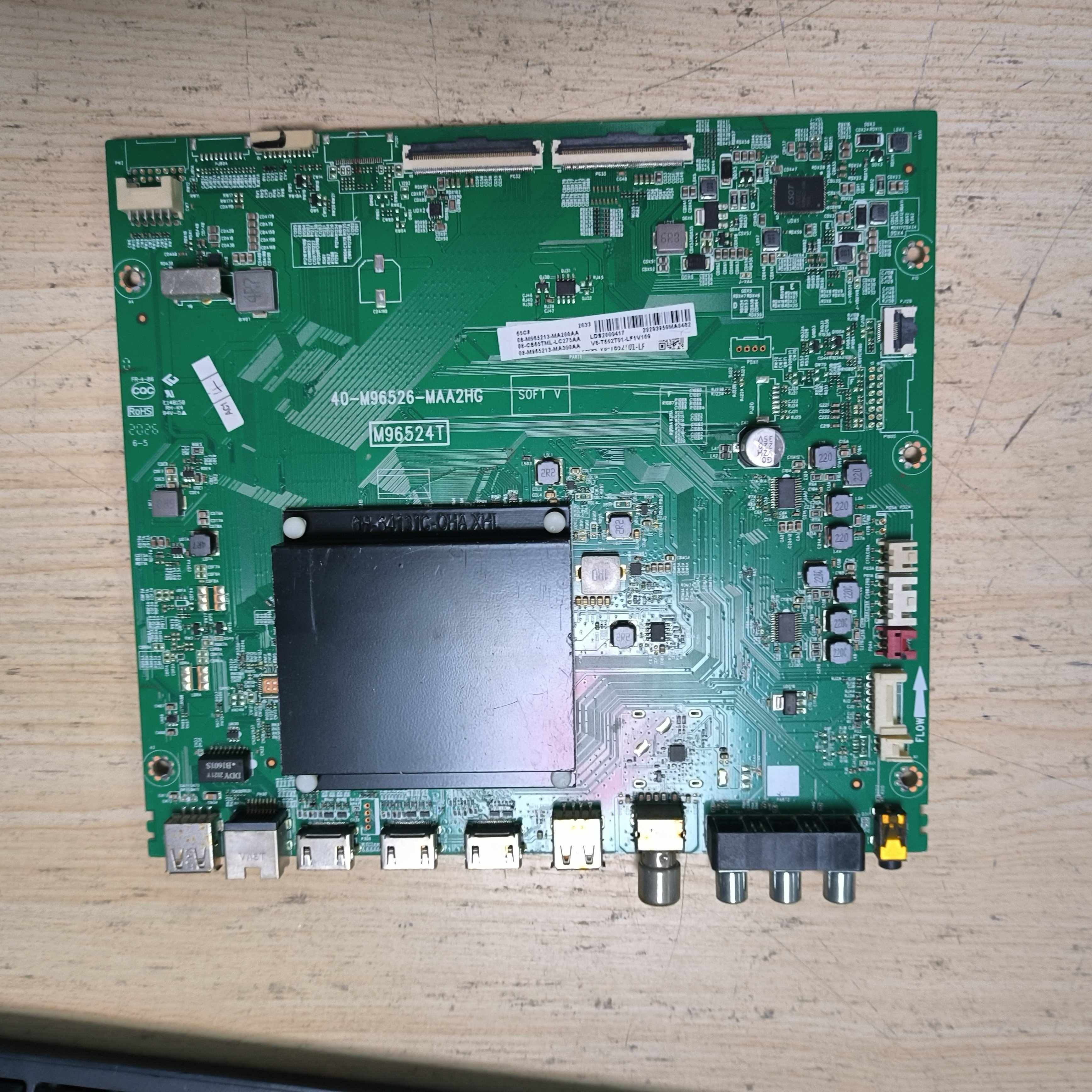 原装TCL 65C8主板40-M96526-MAA2HG屏LVU650NE5L CS9W00