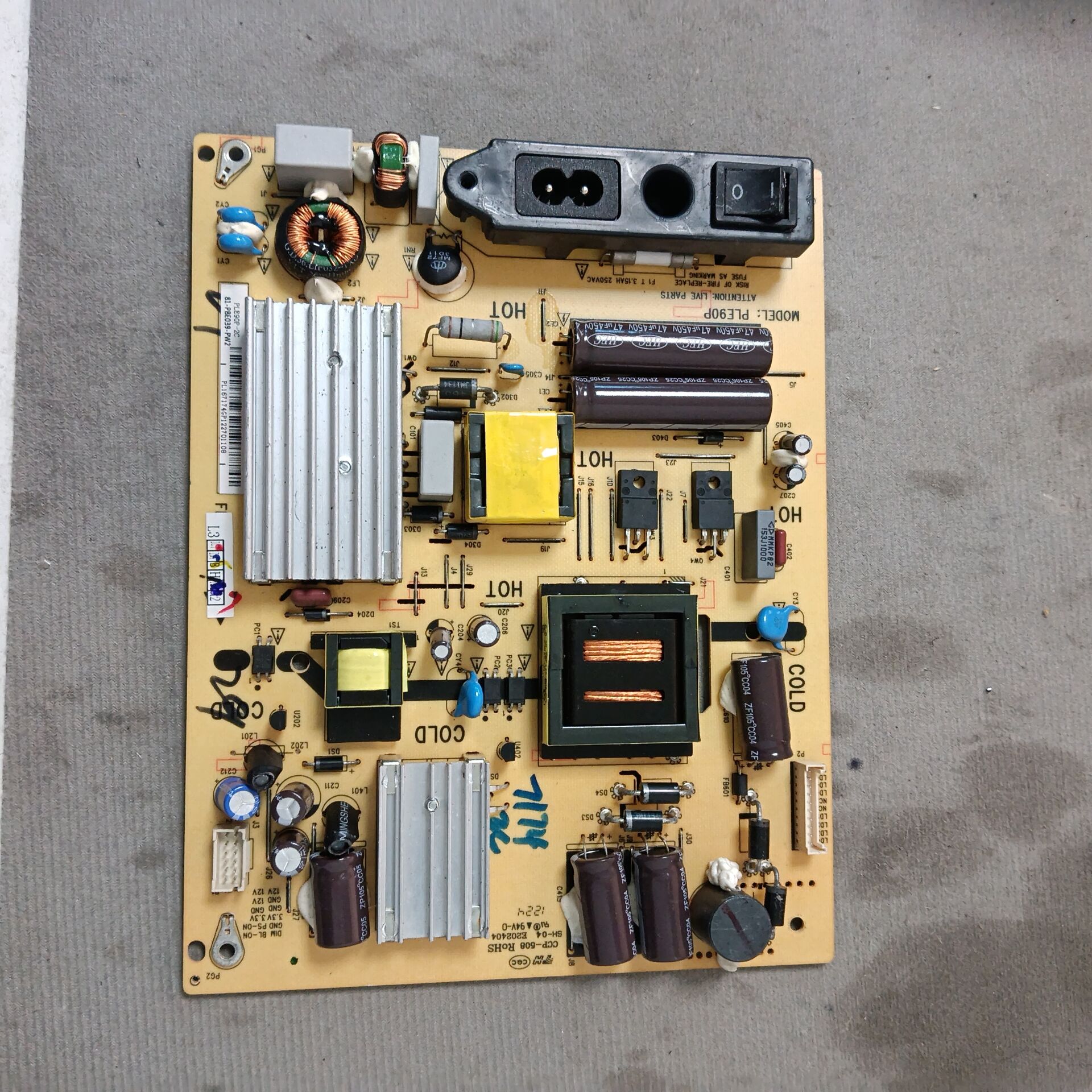 原装TCL乐华LED42C630L L42C820电源板PLE90P-2D 81-PBE042-PW1