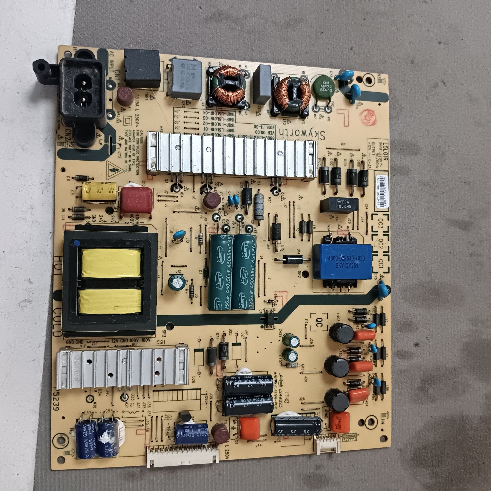 创维55M7液晶 电源板5800-L5L01R-0000 168P-L5L01R-02