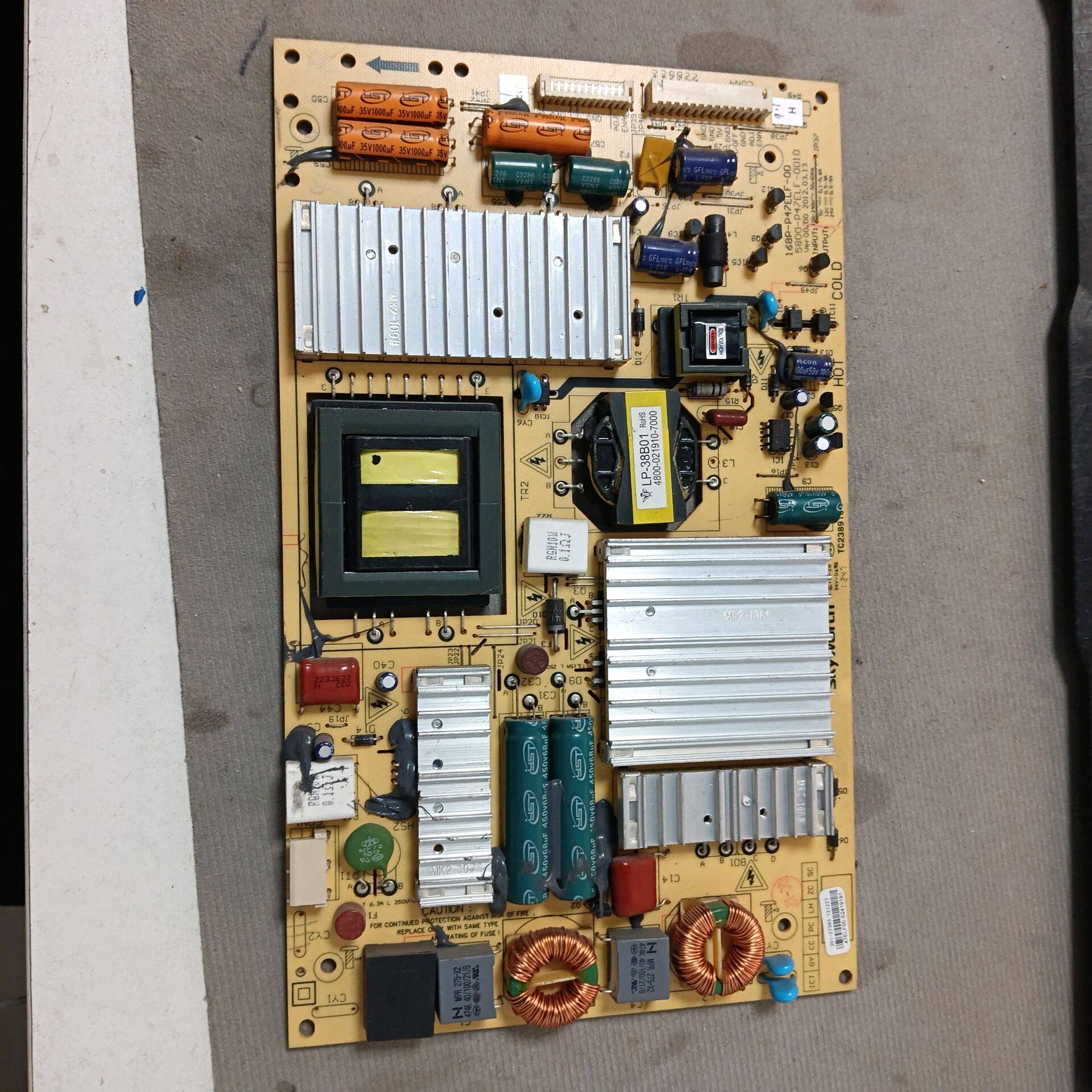 创维42E600Y 47E650E电源板5800-P47ELF-0010 168P-P47ELF-00