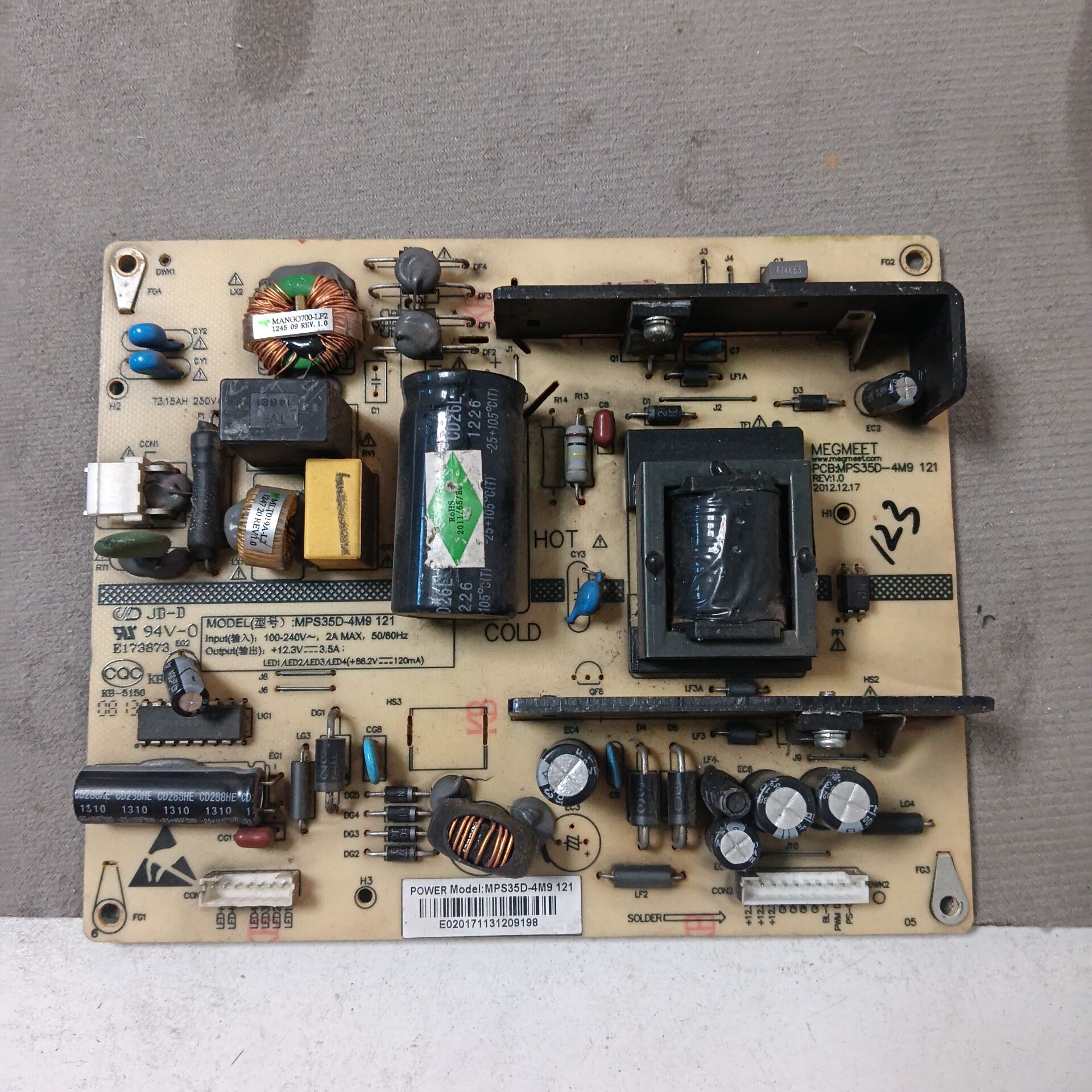长虹LED42C3000i LED32B3100IC 3D47C3100I电源板MPS35D-4M9