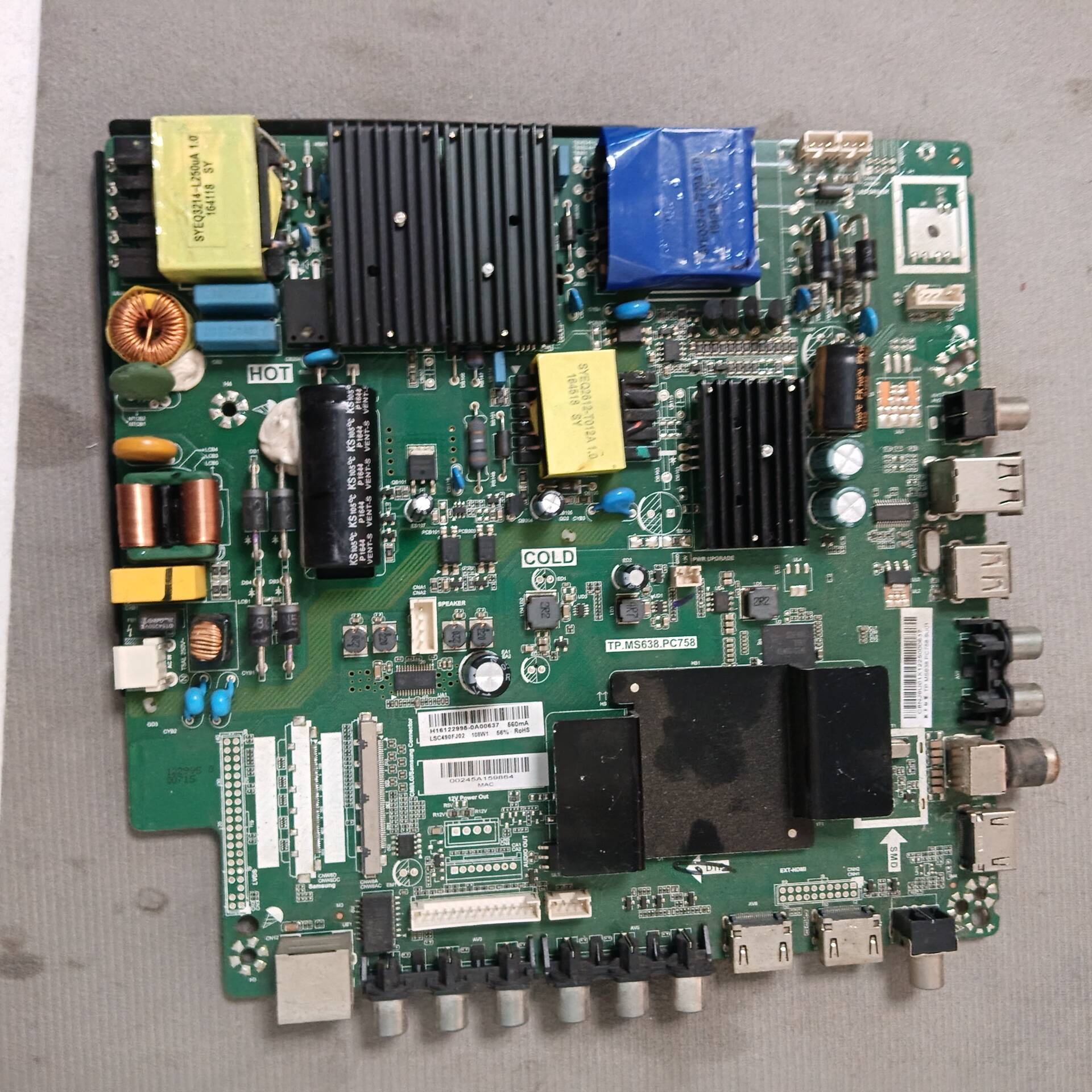 原装 先锋 LED-50B560P 主板 TP.MS638.PC758 屏 3638YT