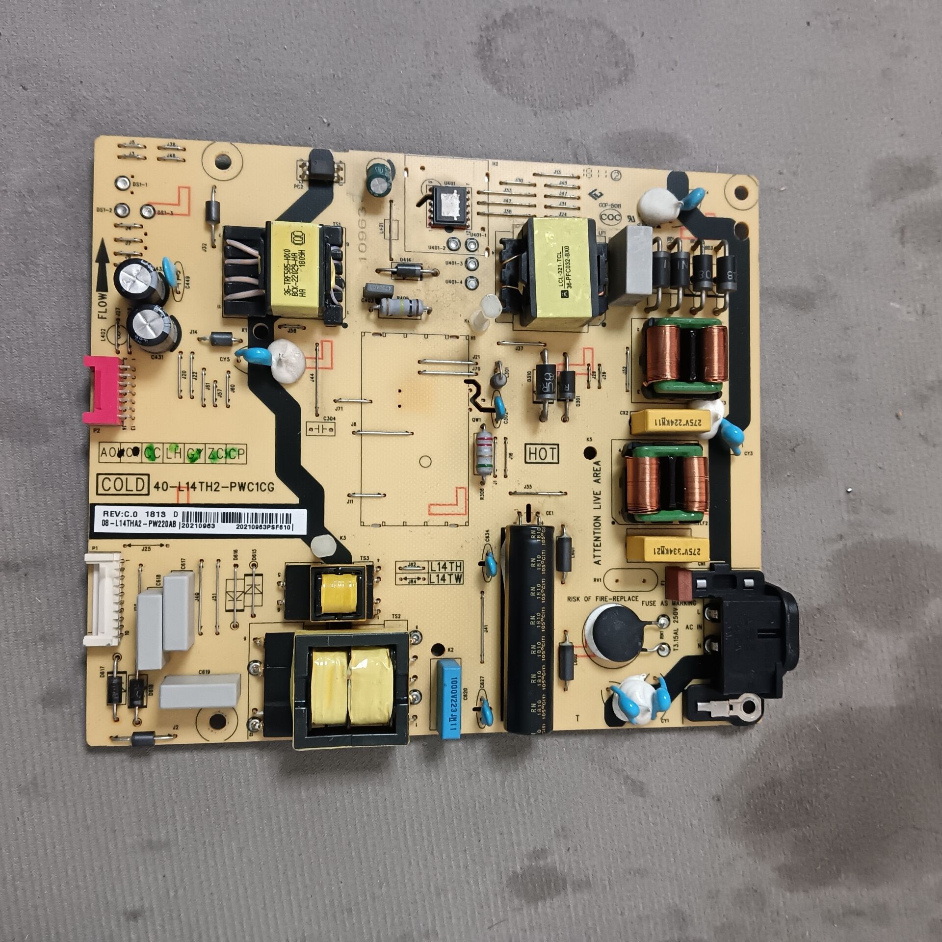 原装TCL 55A660U L50P2-UD 55A620U 电源板40-L14TH2-PWC1CG