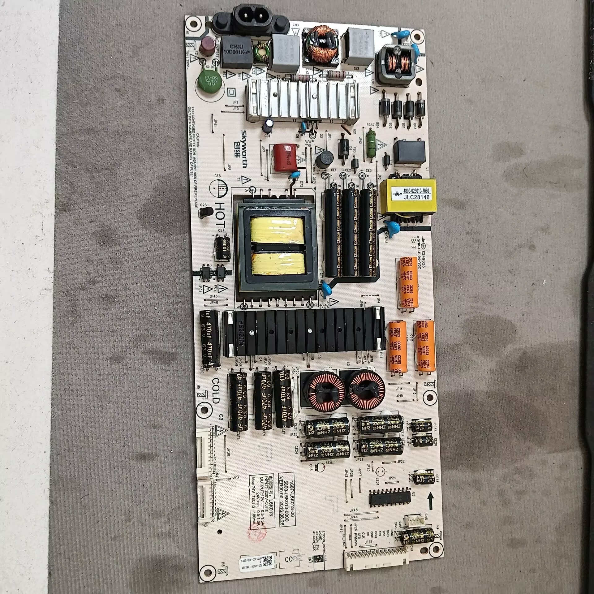 创维 50G7 液晶电源板  5800-L6K013-0000 168P-L6K013-00