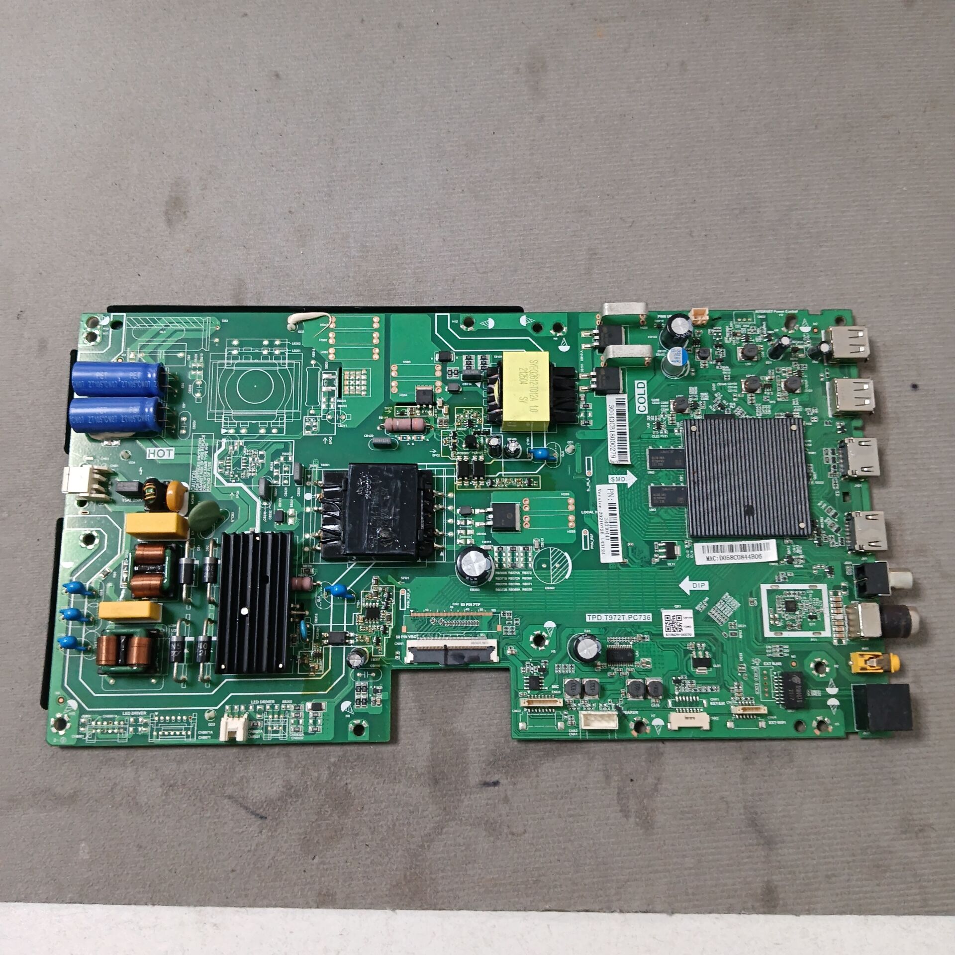 原装海尔 LS55M51主板 TPD.T972T.PC736 屏72001179YTAK