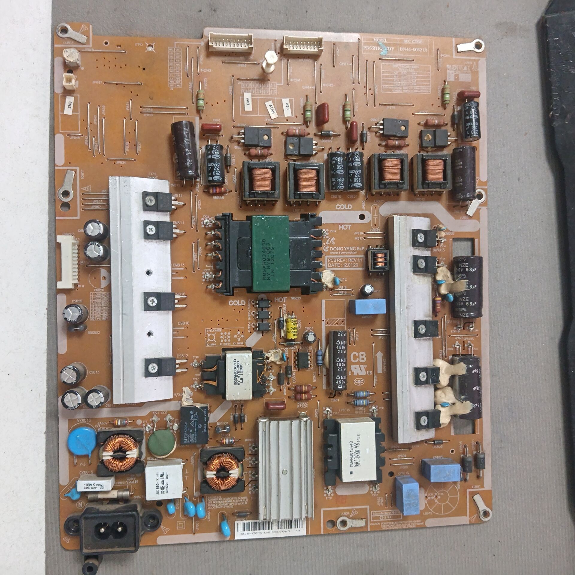 三星 UA55ES6900J电视电源板BN44-00521B/F PD55B1QEC-CDY