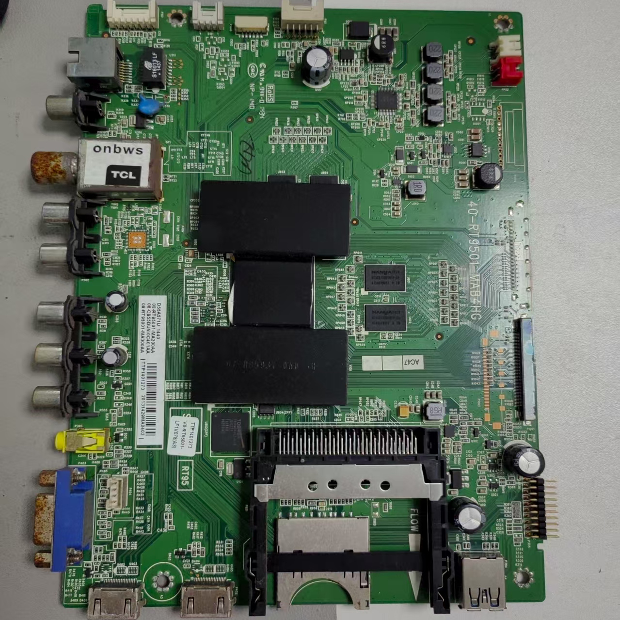 TCL D55A571U主板40-RT9501-MAB4HG屏LVU550SE4L