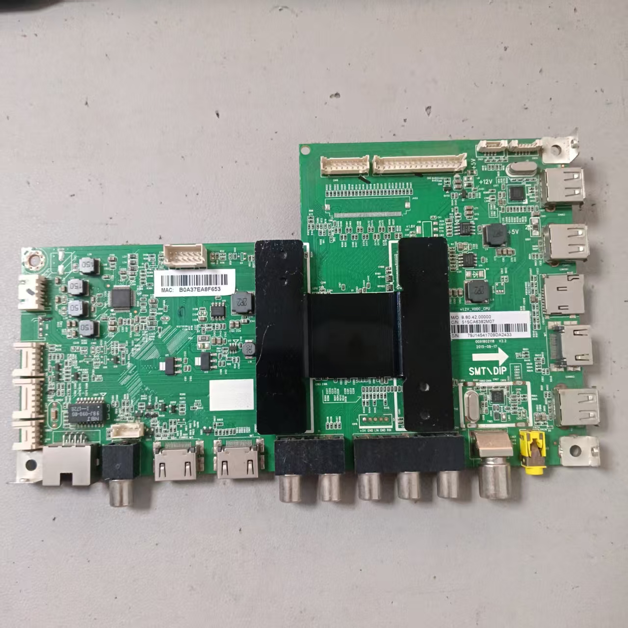 测好 原装海尔LE48A31主板0091802118 V2.2 屏LSC480HN08-8