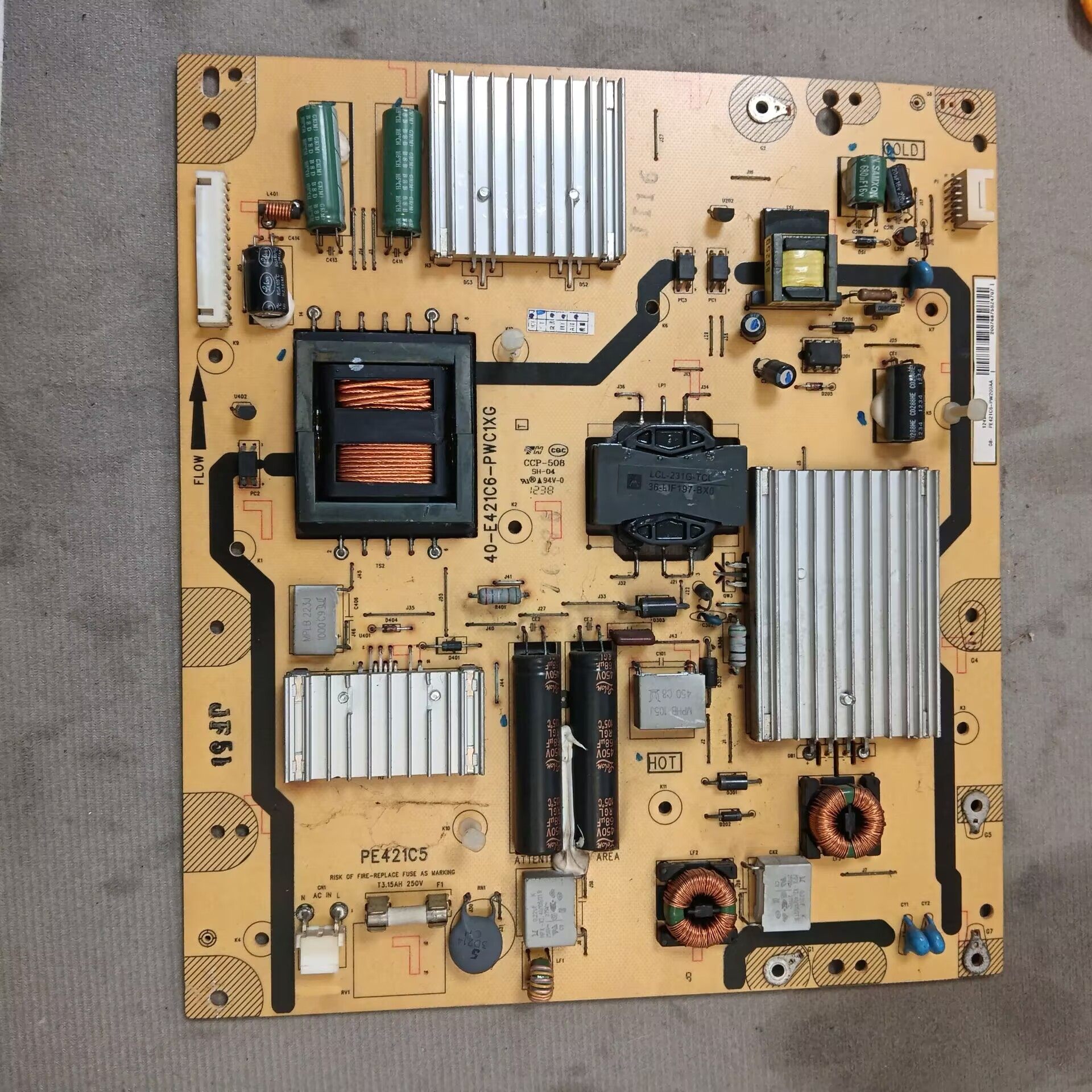 原装 TCL L46E5000-3D/L48F3500A 电源板40-E461C6-PWC1XG