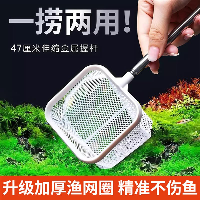 鱼缸专用捞鱼网鱼网鱼捞3D