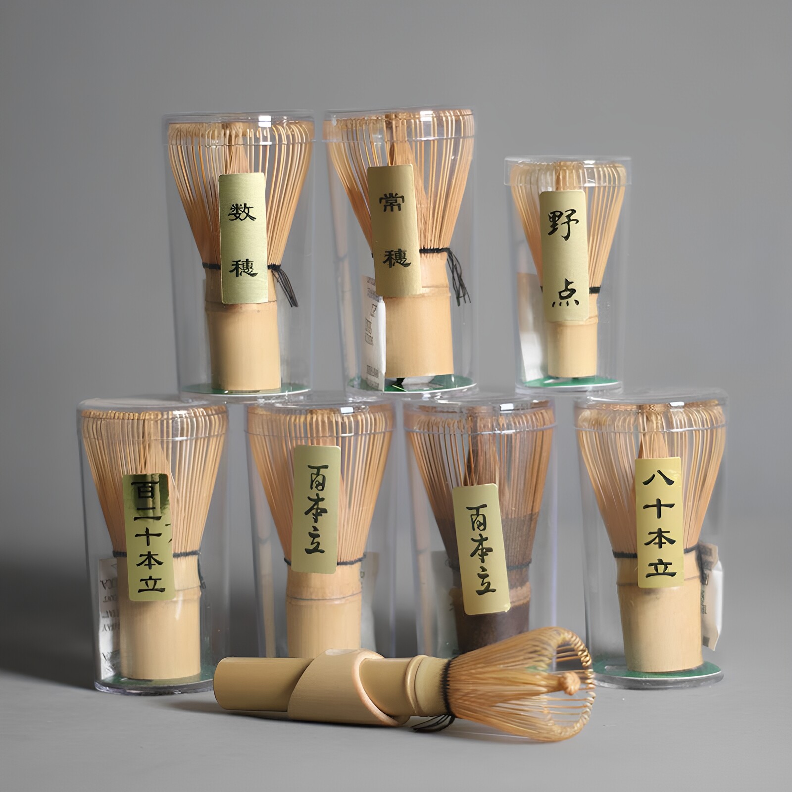 抹茶茶筅日式纯手工竹制长柄抹茶