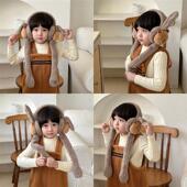 儿童护耳耳罩耳朵会动 男孩防寒耳包可爱卡通耳暖宝宝女童罩