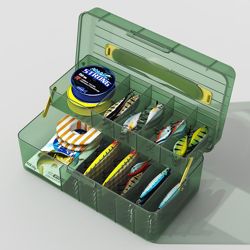 钓鱼配件收纳盒渔具盒路亚