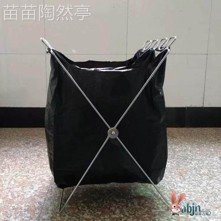 垃圾架大号垃圾袋架子加厚支架折叠支撑架户外露营家用厨房金属垃