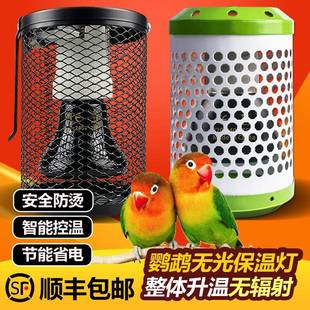 陶瓷加热灯鹦鹉专用无光保温灯鸟类玄凤保暖加热防咬防烫取暖器带