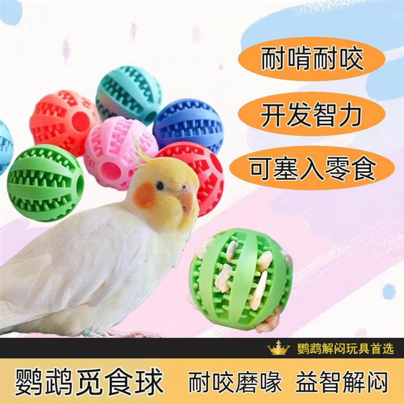 鹦鹉觅食球啃咬解闷小球玩