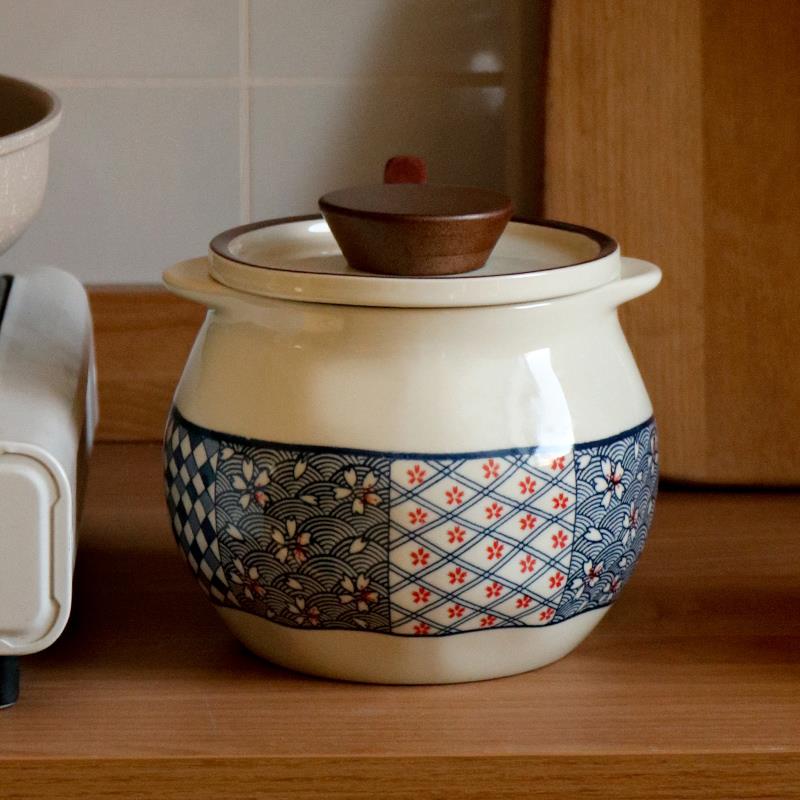 装猪油罐家用耐高温陶瓷罐