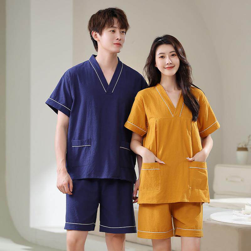 洗浴汗蒸服2025新款纯棉女