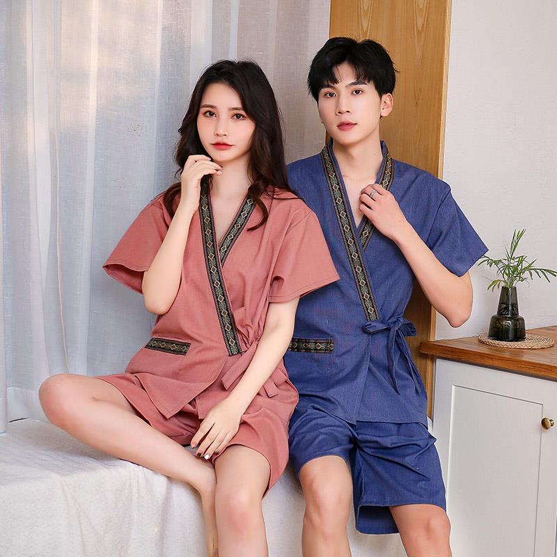 洗浴汗蒸服桑拿日式和服家