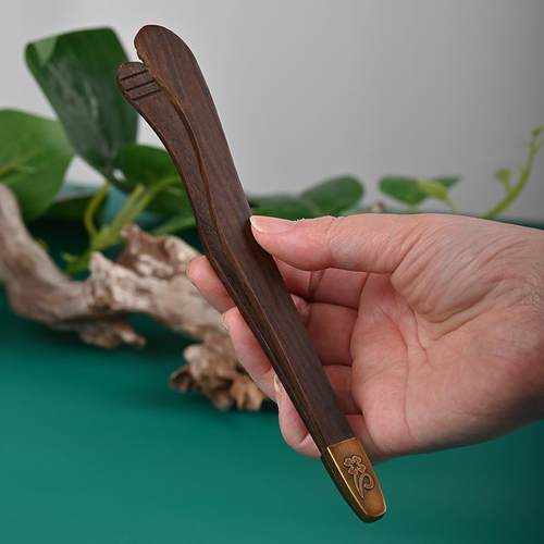 茶夹茶叶茶杯夹子黑檀木实