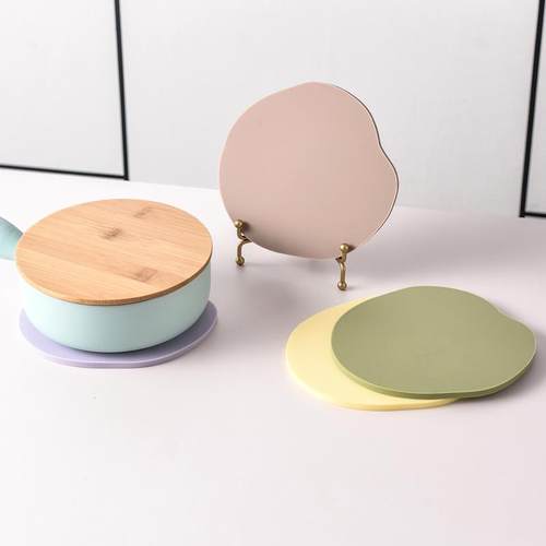 创意硅胶隔热垫双平面实心