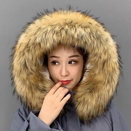 仿皮草狐狸貉子毛毛领子帽