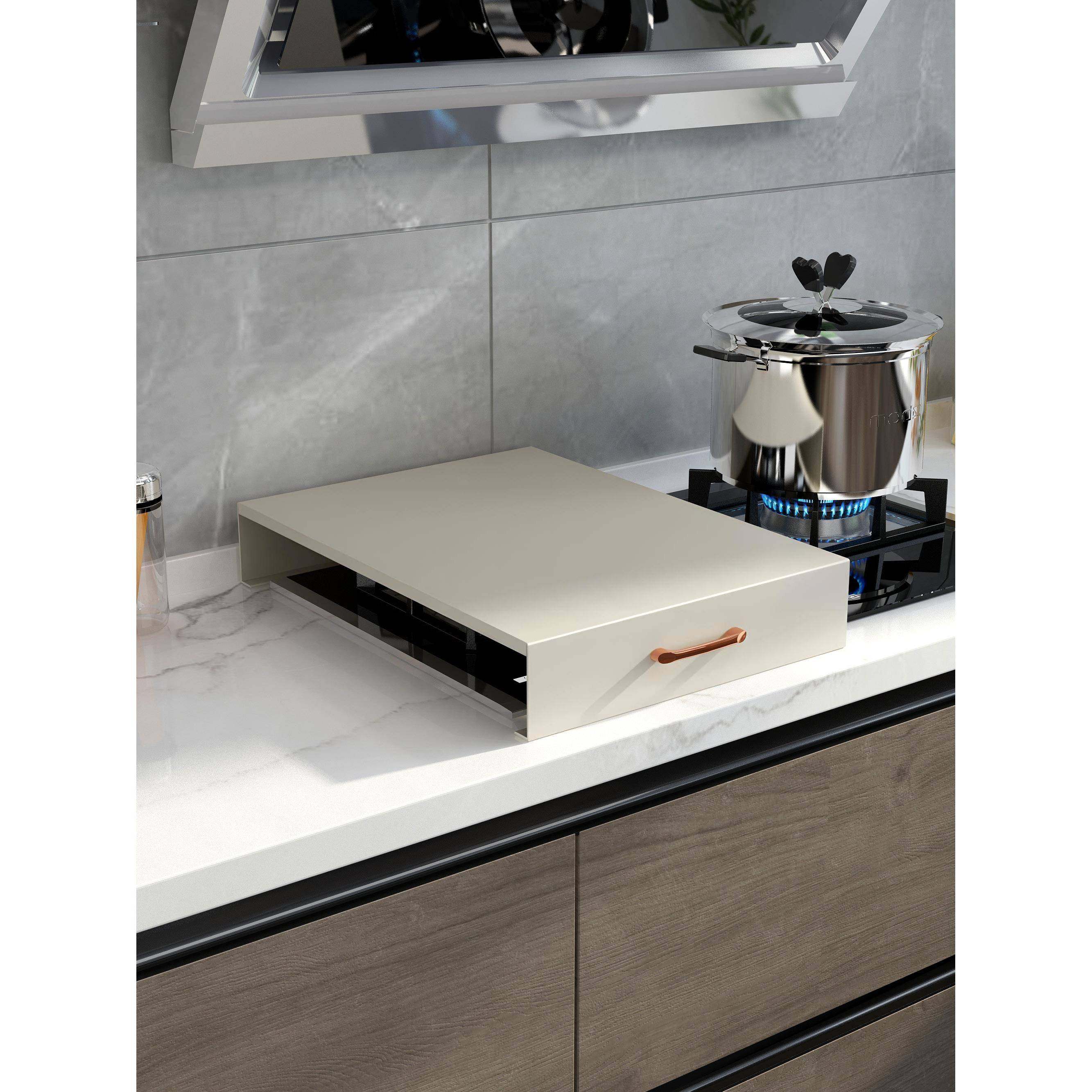 德国燃气灶盖板罩厨房置物架煤气灶遮挡板加高台面放锅备菜电磁炉