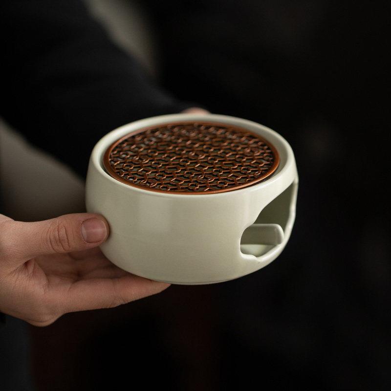蜡烛煮茶炉温茶炉茶水加热小火炉煮茶底座保温暖茶器茶炉围炉煮茶