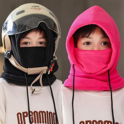 儿童电动车防风帽子冬季男