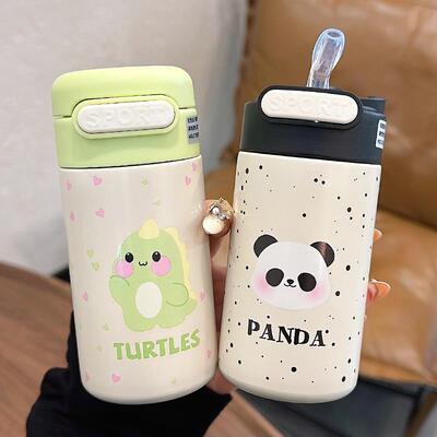 迷你口袋保温杯200ml小巧吸管女生可爱儿童水杯小学生便携不锈钢
