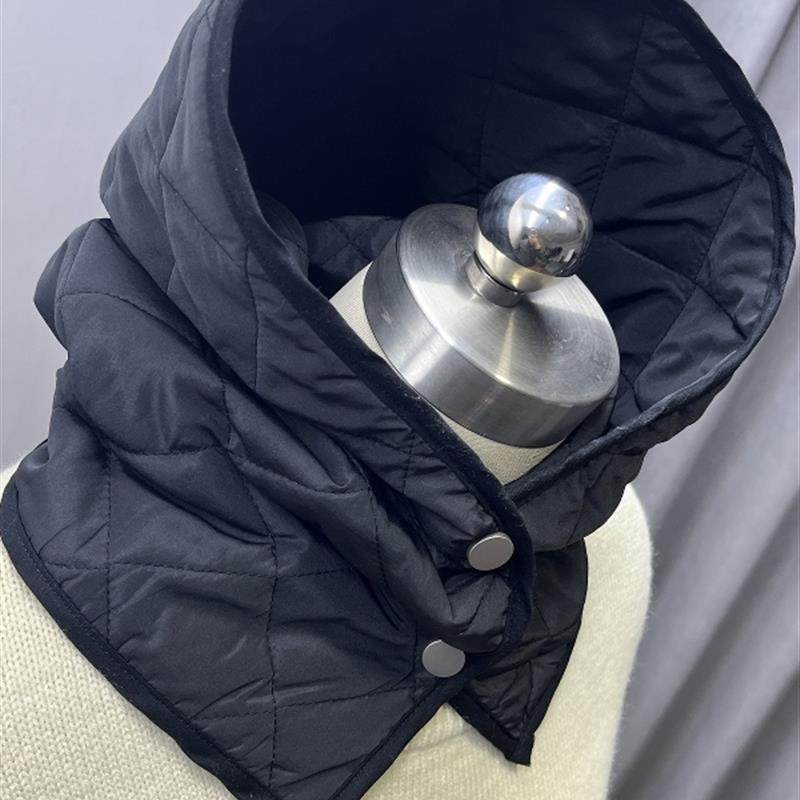 帽子假领子秋冬夹棉可拆卸