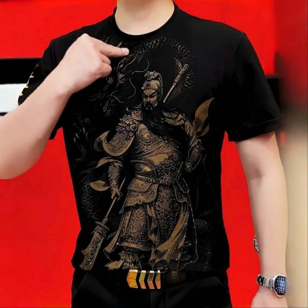 干活穿的劳保短袖T恤男宽松耐磨脏工地服工作超薄款透气冰丝夏季