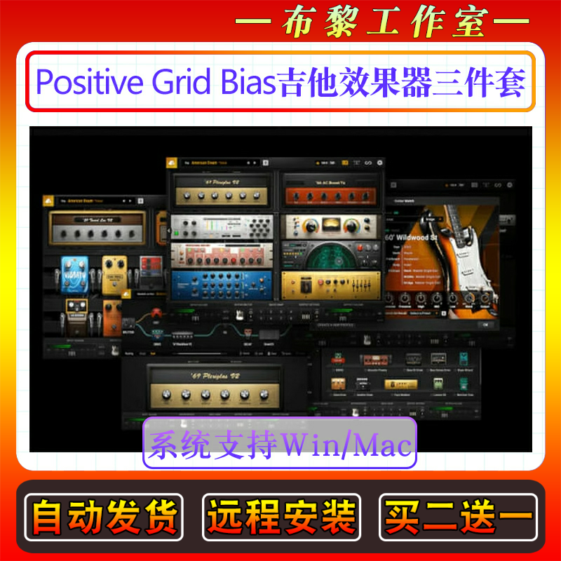 Positive Grid Bias FX2 AMP Pedal电吉他效果器插件三件套精英版
