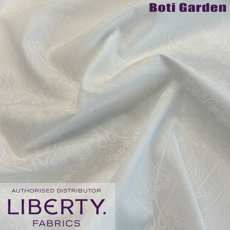 伯缇花园Liberty正品艾恩瑟IANTHE 胶印工艺白色手作面料英国进口