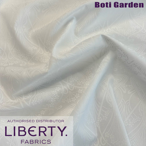 伯缇花园Liberty正品艾恩瑟IANTHE 胶印工艺白色手作面料英国进口