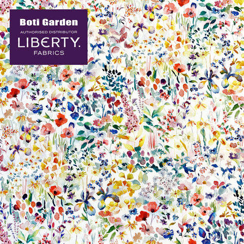 伯缇花园Liberty正品 Felda菲尔达 水彩花卉塔纳棉面料英国进口