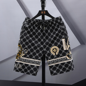 欧货短裤男士2024夏季新款百搭冰丝五分裤潮流休闲牛奶丝沙滩裤