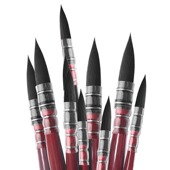 水粉笔A1pq301 红胖子勾线笔颜料刷美术生画笔用学生绘画描边