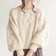 sweater Casual 休闲圆领宽松针织毛衣女 loose knit round neck