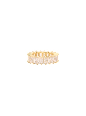 The M Jewelers NY The Emerald Cut Pave Ring 金属金色REVOLVE