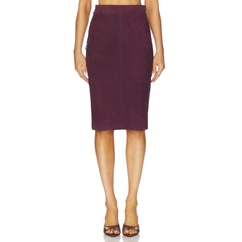 [冬季新品]retrofete MARCELLA 半身裙 酒REVOLVE小众,女装/女士精品,半身裙,淘宝优惠券,粉丝福利购,淘宝优惠卷