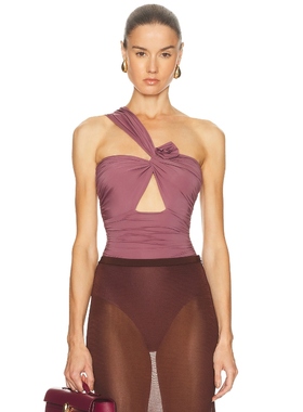 Maygel Coronel RODRIGUEZ 紧身服 紫色 y2k辣妹风REVOLVE小众新