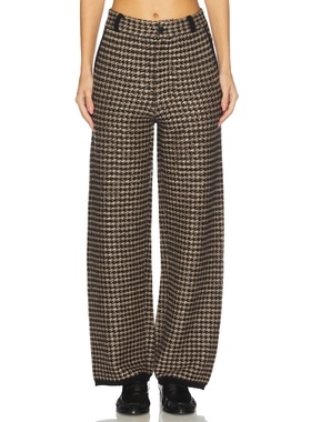 Guest In Residence HOUNDSTOOTH 长裤 黑色REVOLVE小众新款