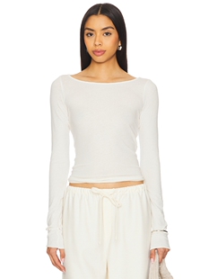 COTTON CITIZEN MARBELLA 船领上衣 revolve小众新款 奶油色