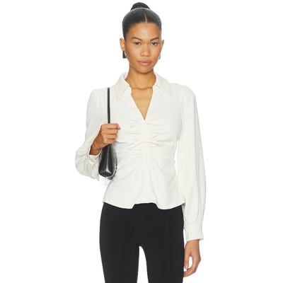 ASTR the Label SIMRAN 上装 奶油色 y2k辣妹风REVOLVE小众新款